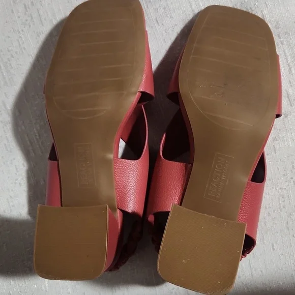 REACTION KENNT COLE SIZE 9 1/2 Elegant Red Women's Heeled Sandals - Picture 5 of 7